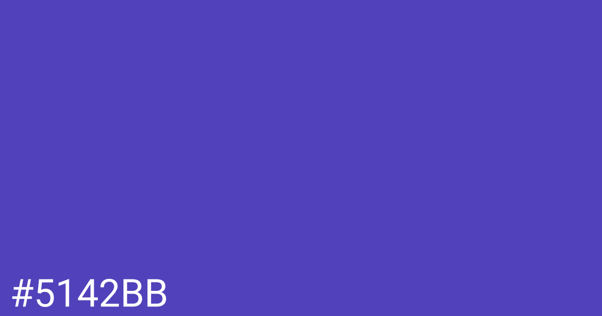 Hex color #5142bb graphic