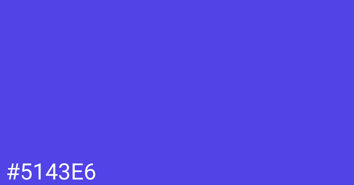 Hex color #5143e6 graphic