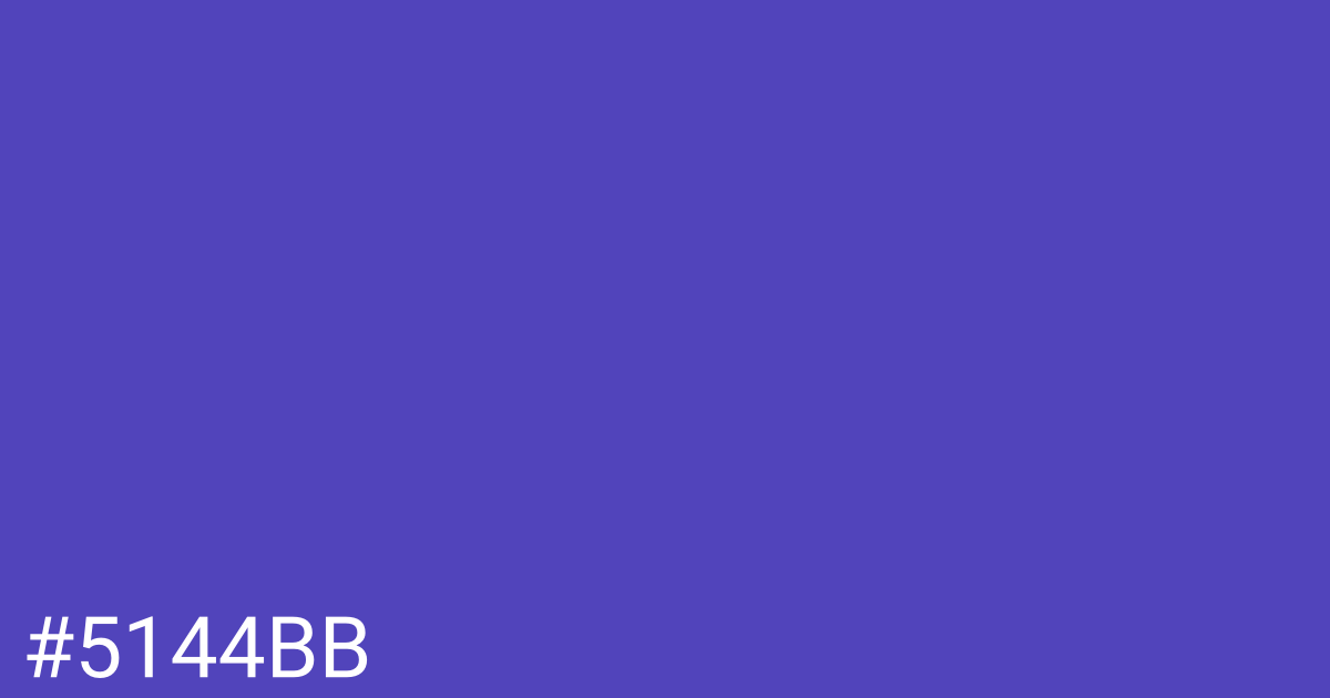 Hex color #5144bb graphic