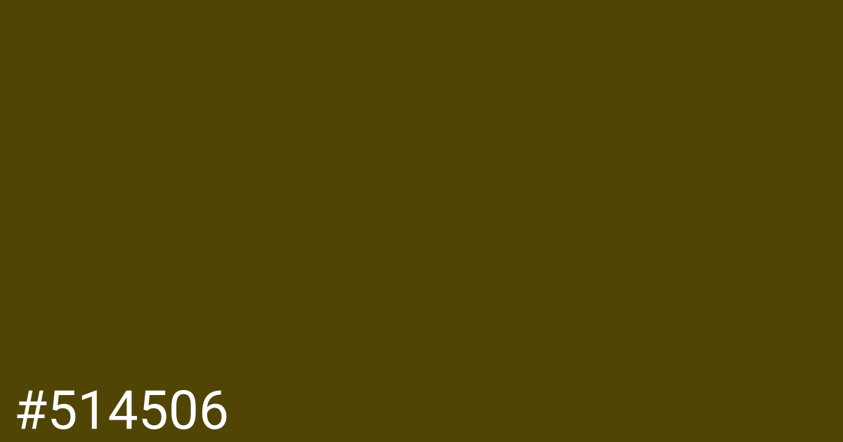 Hex color #514506 graphic