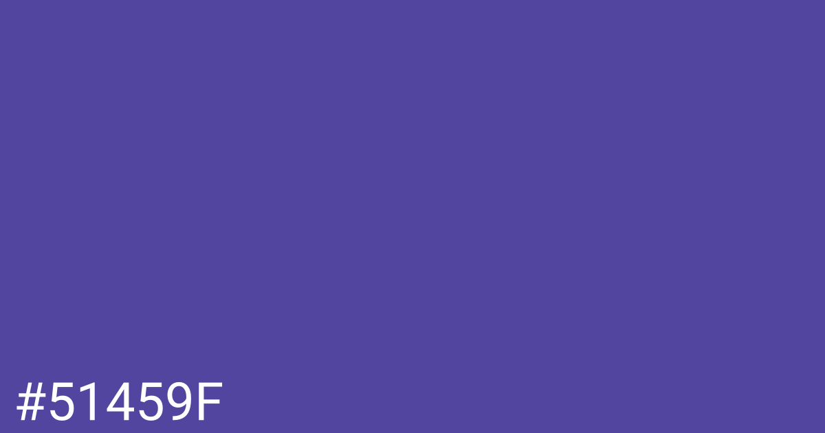 Hex color #51459f graphic