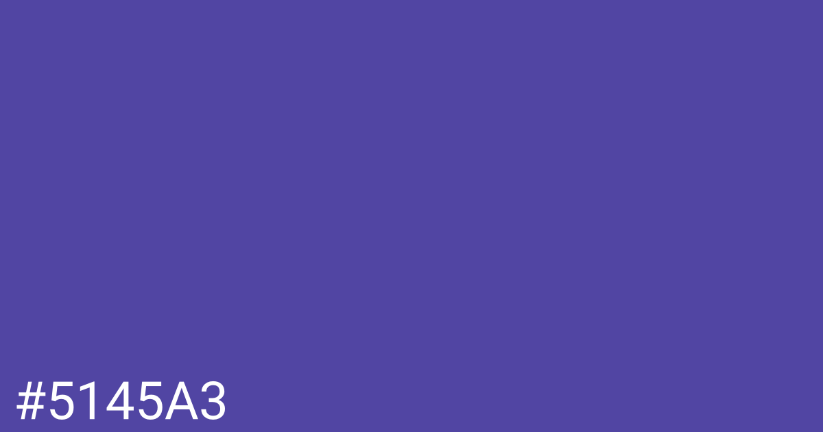 Hex color #5145a3 graphic