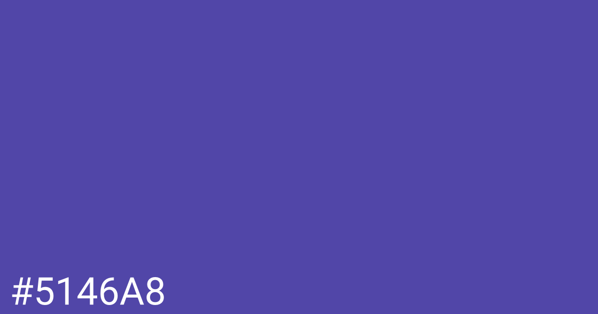 Hex color #5146a8 graphic