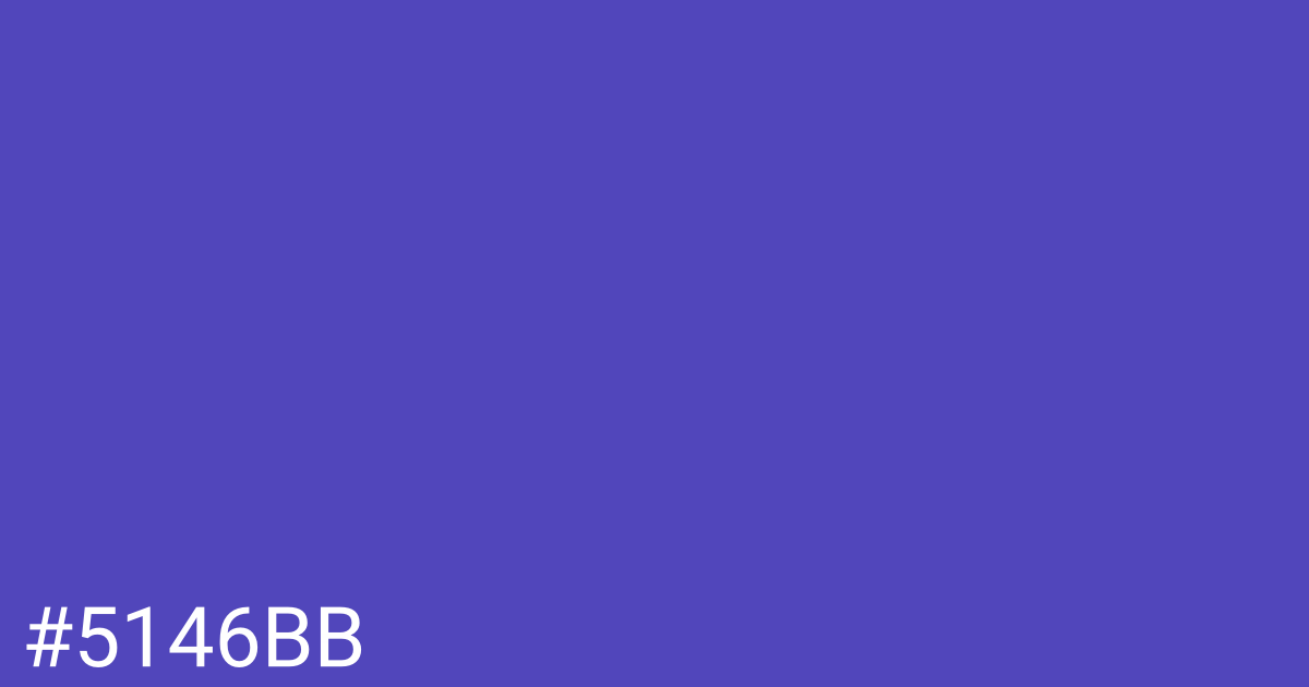 Hex color #5146bb graphic