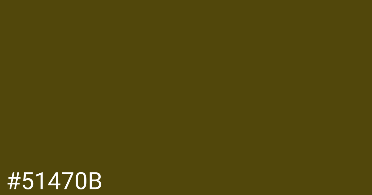 Hex color #51470b graphic