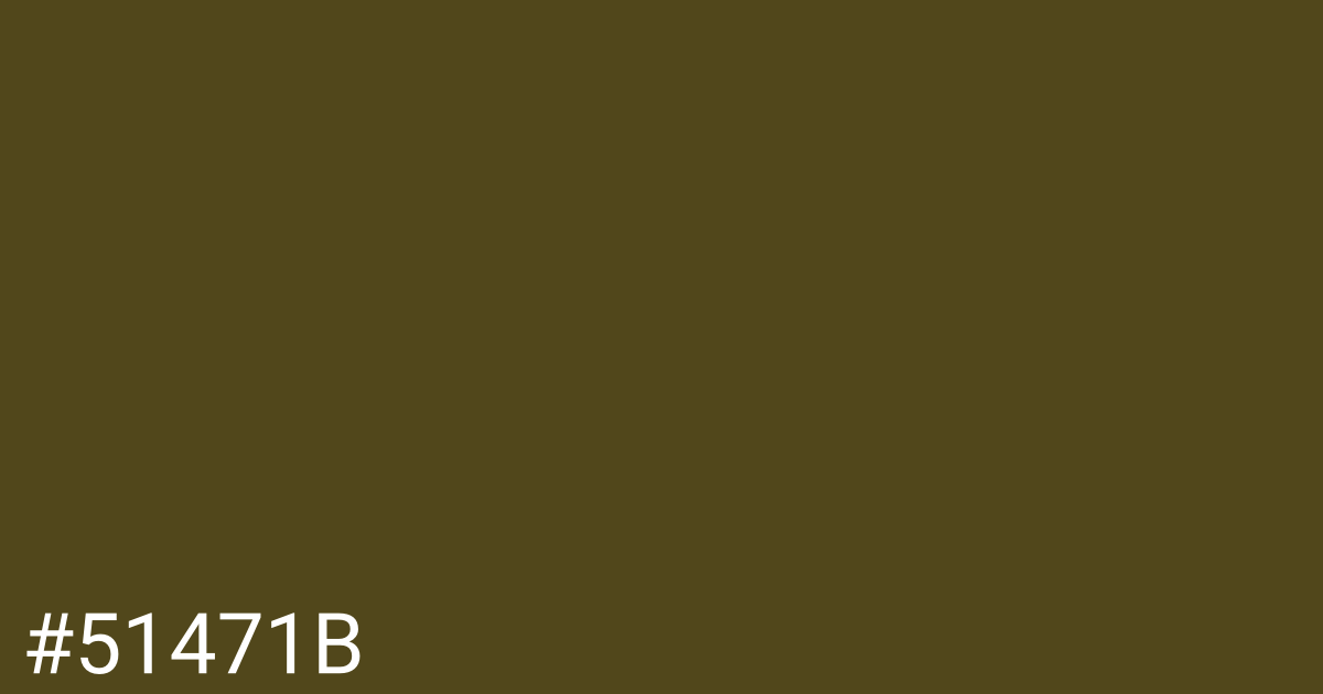 Hex color #51471b graphic