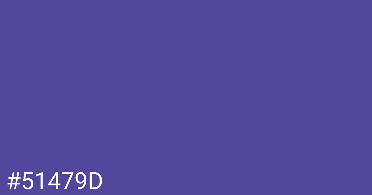 Hex color #51479d graphic