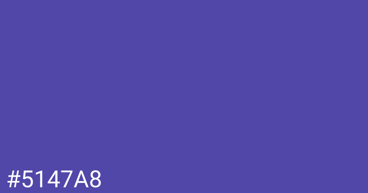 Hex color #5147a8 graphic