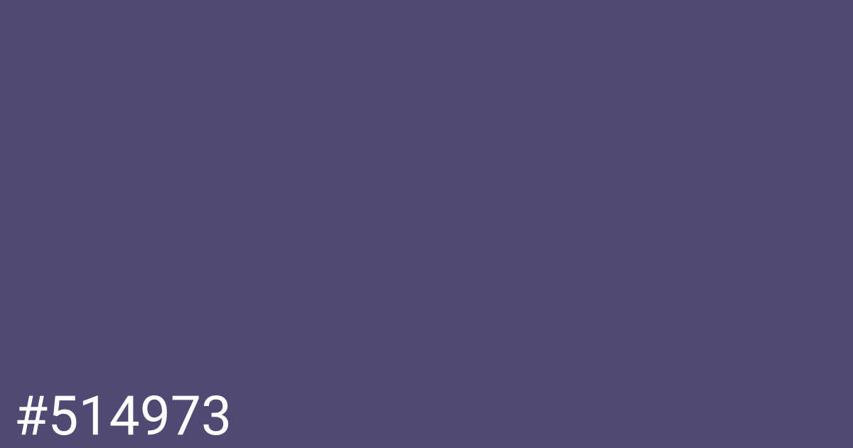 Hex color #514973 graphic