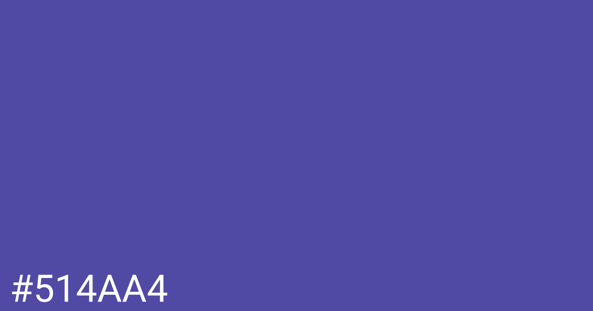 Hex color #514aa4 graphic