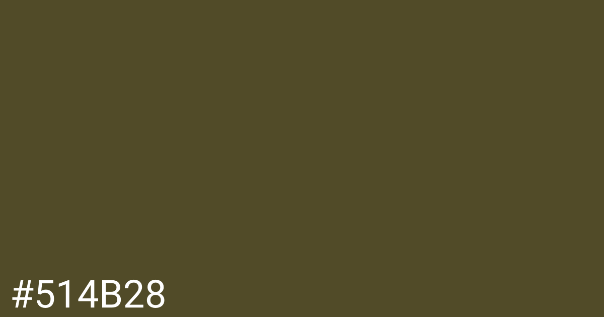 Hex color #514b28 graphic