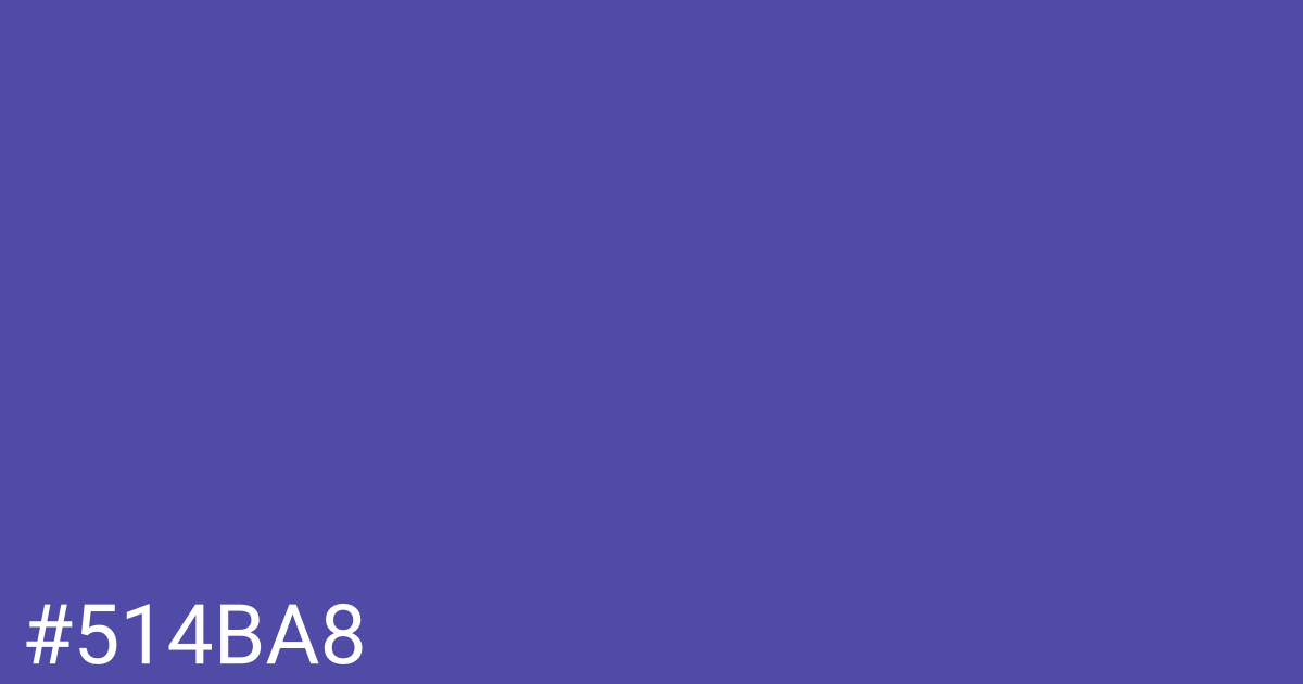 Hex color #514ba8 graphic