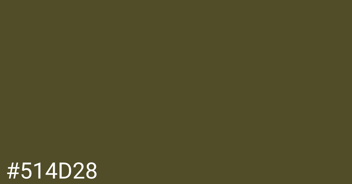 Hex color #514d28 graphic