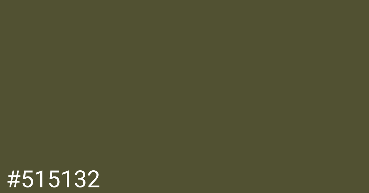 Hex color #515132 graphic