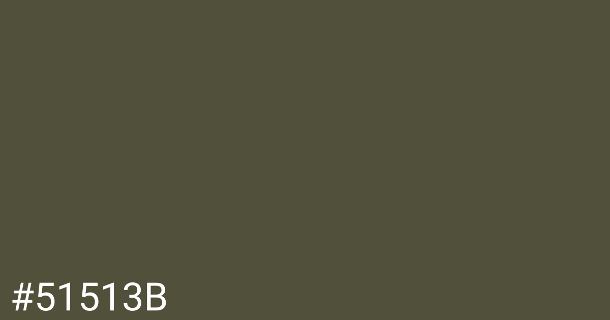 Hex color #51513b graphic