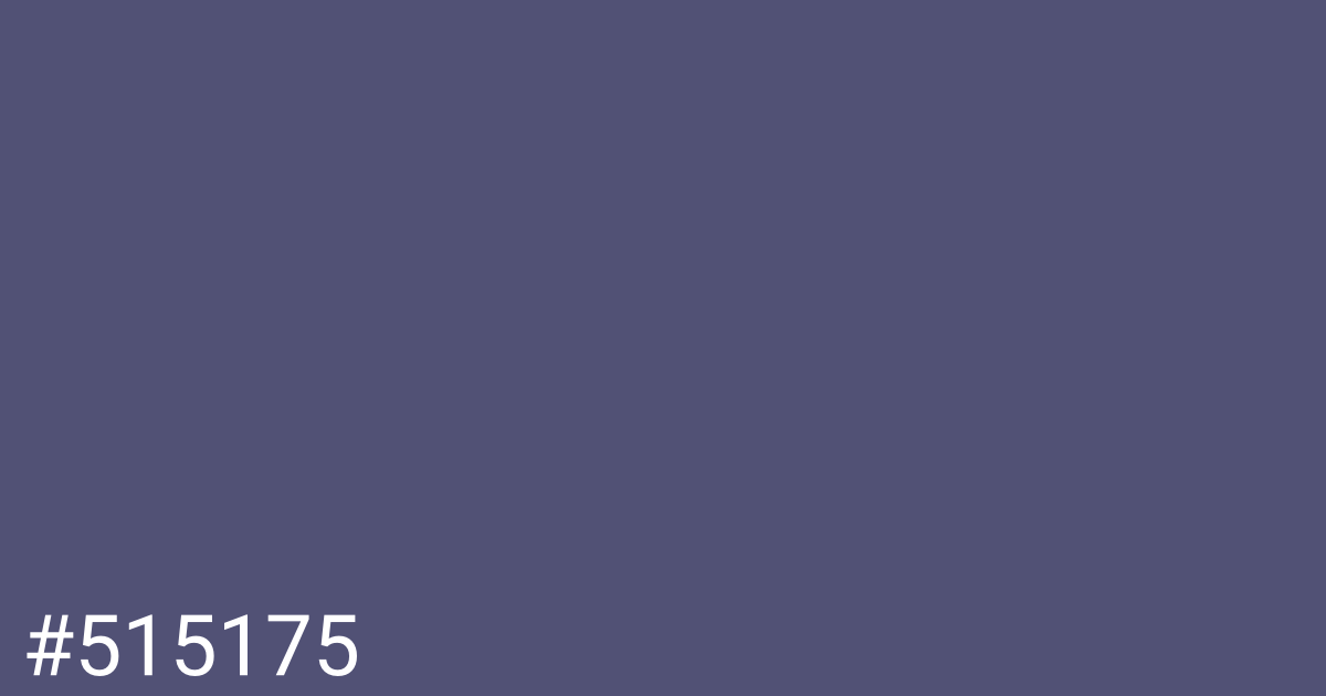 Hex color #515175 graphic