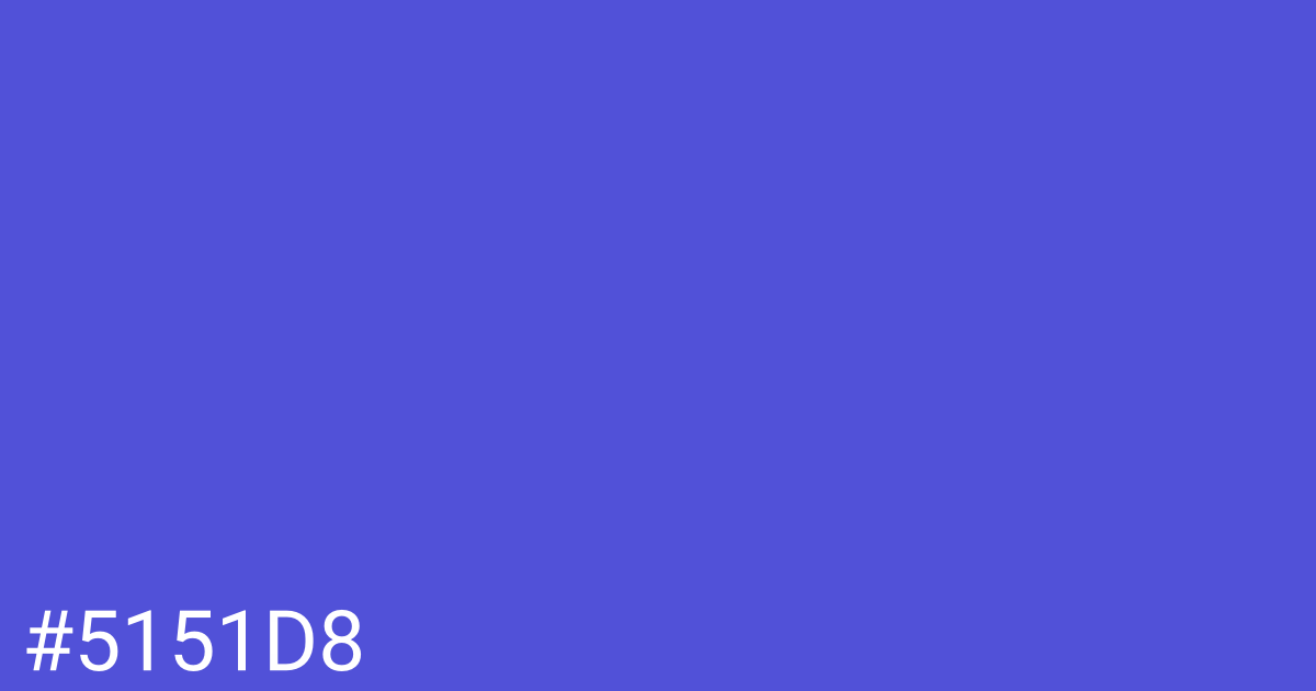 Hex color #5151d8 graphic