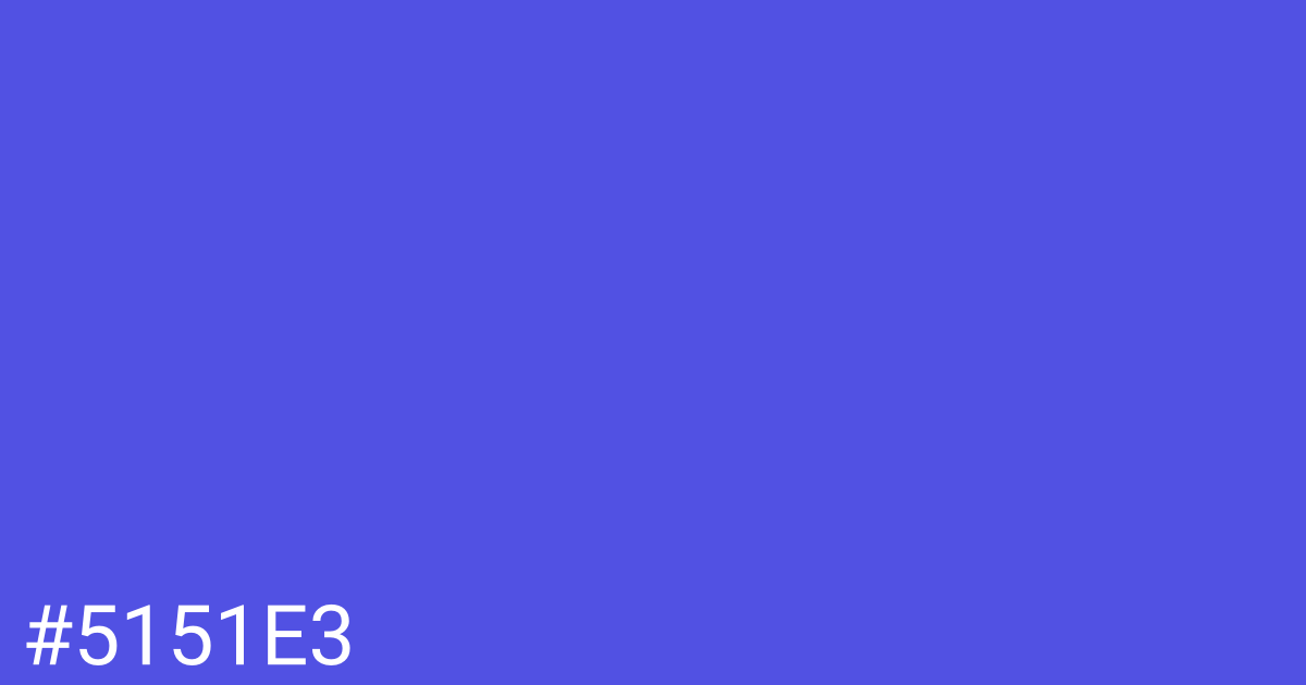 Hex color #5151e3 graphic