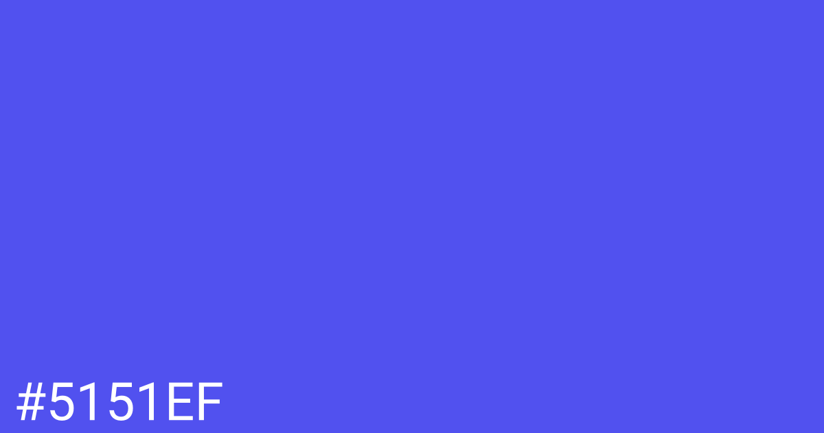 Hex color #5151ef graphic