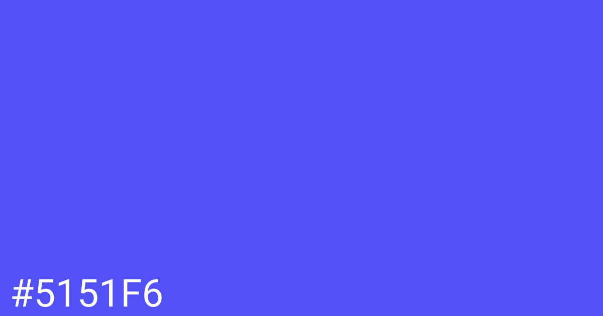 Hex color #5151f6 graphic