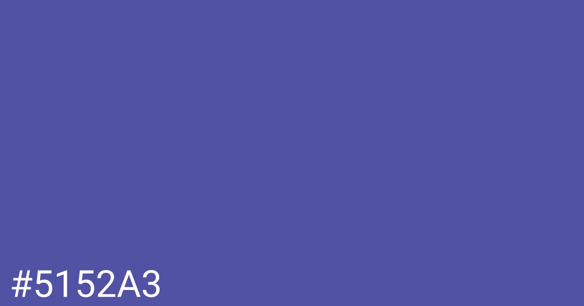 Hex color #5152a3 graphic