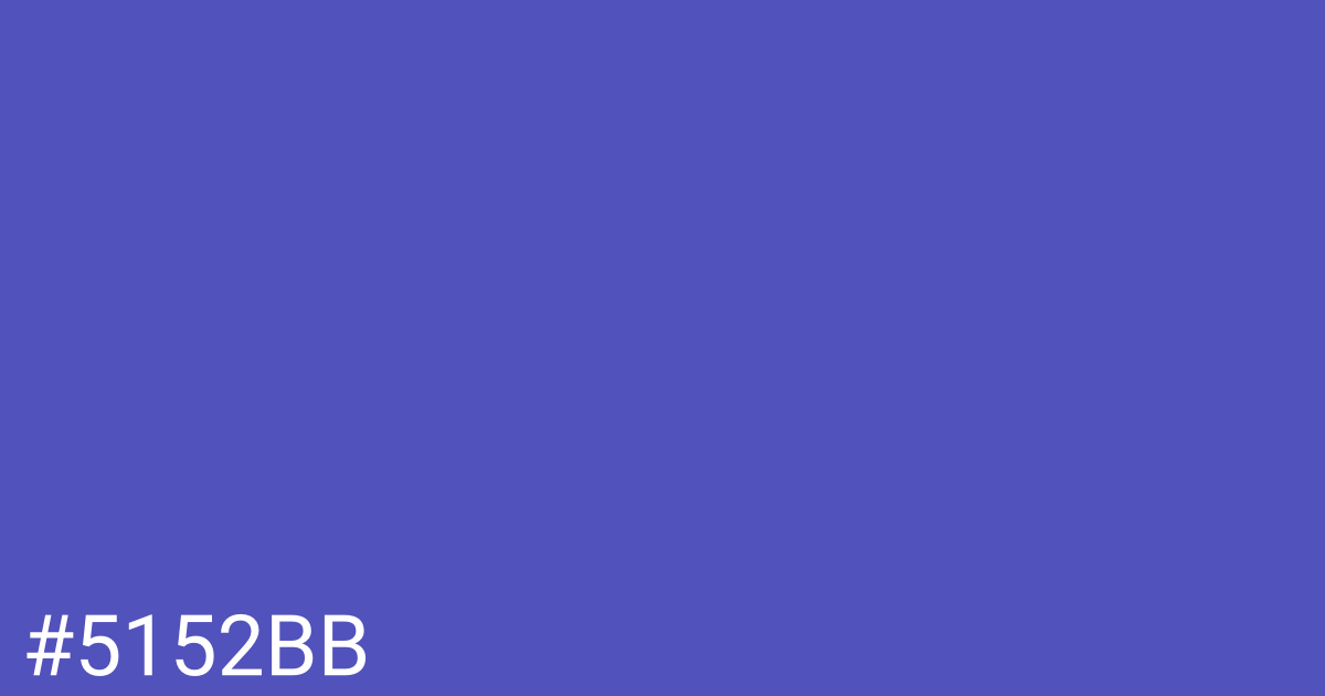 Hex color #5152bb graphic