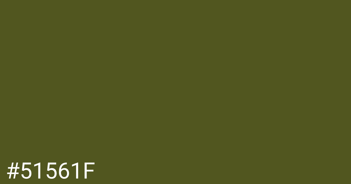 Hex color #51561f graphic