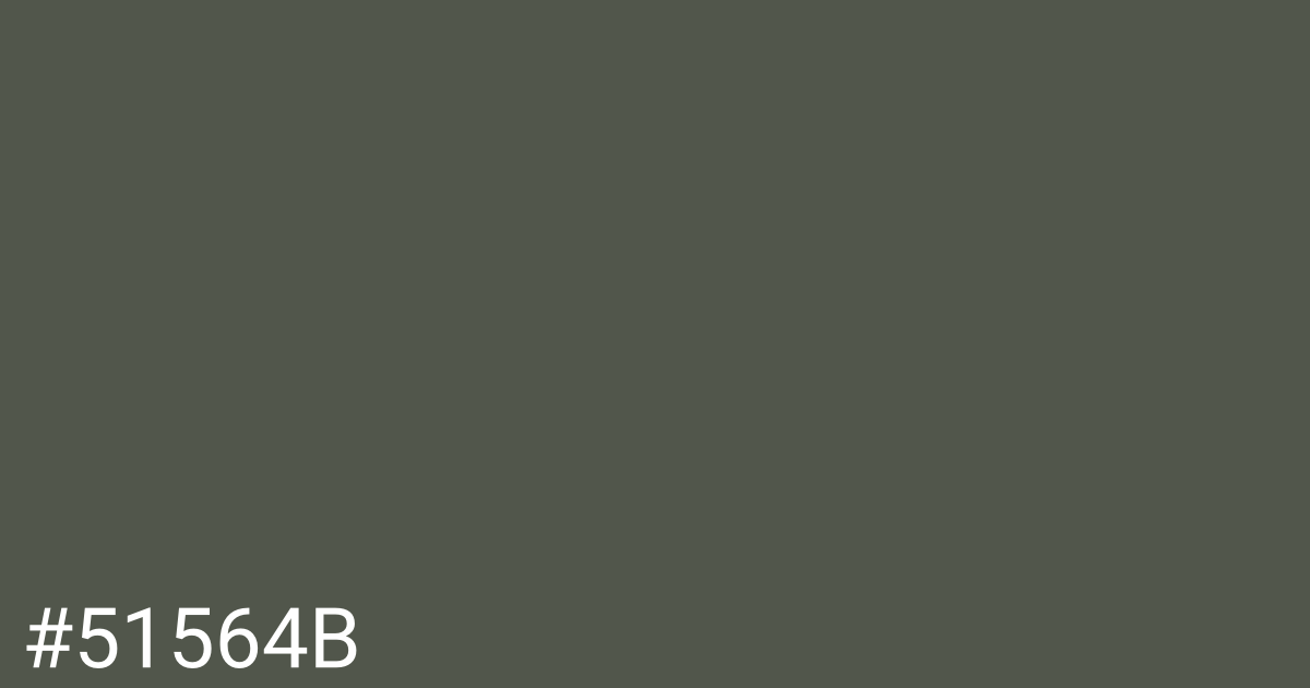 Hex color #51564b graphic