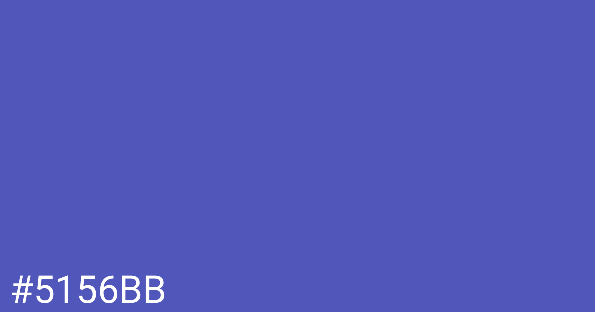 Hex color #5156bb graphic