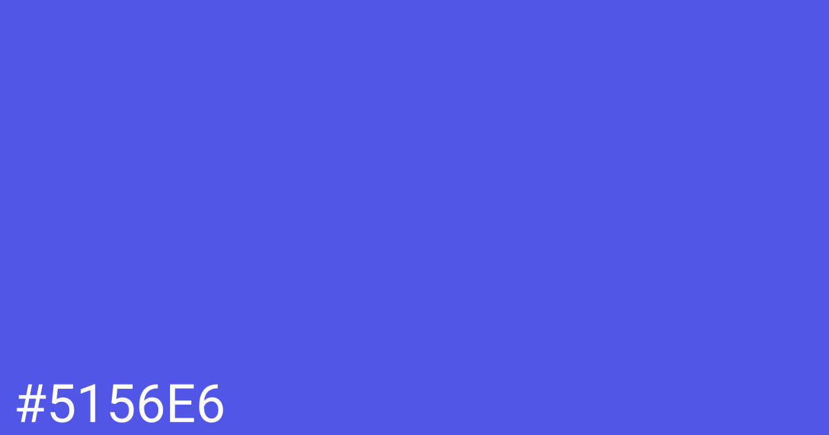 Hex color #5156e6 graphic