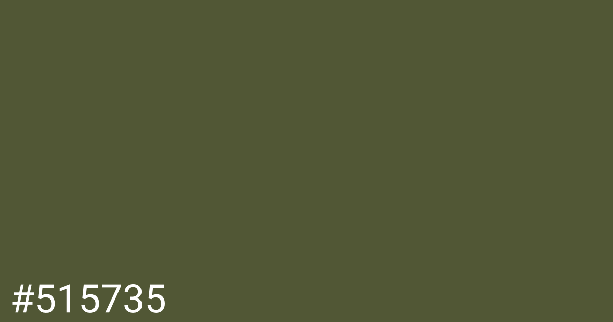 Hex color #515735 graphic