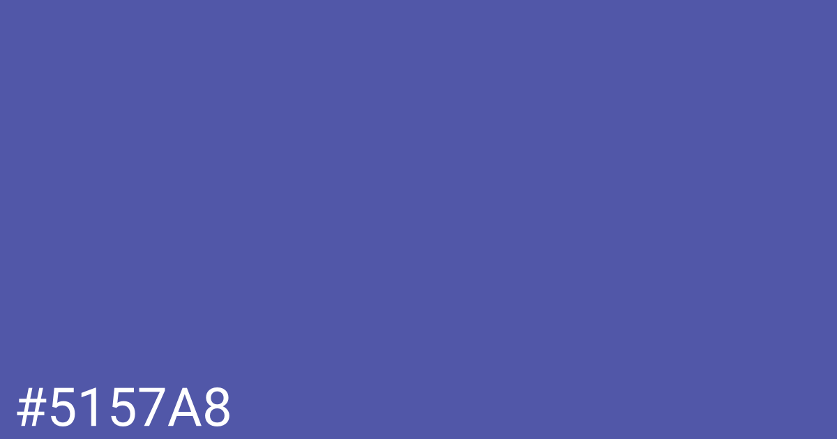 Hex color #5157a8 graphic