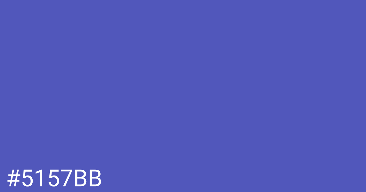 Hex color #5157bb graphic