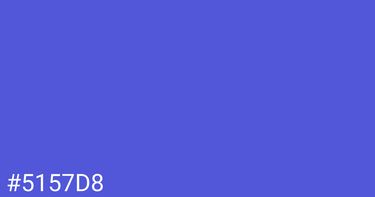 Hex color #5157d8 graphic