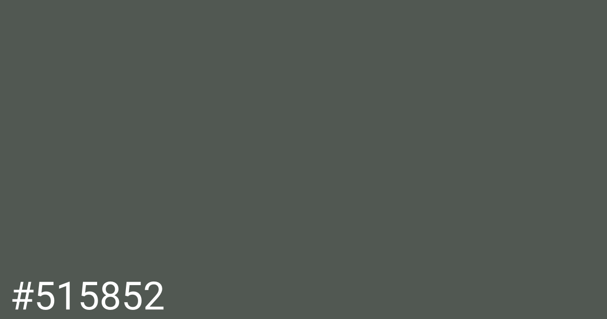 Hex color #515852 graphic