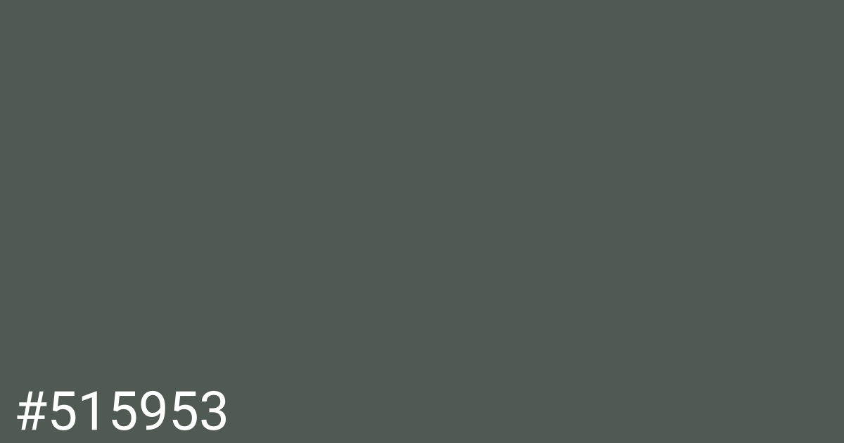 Hex color #515953 graphic