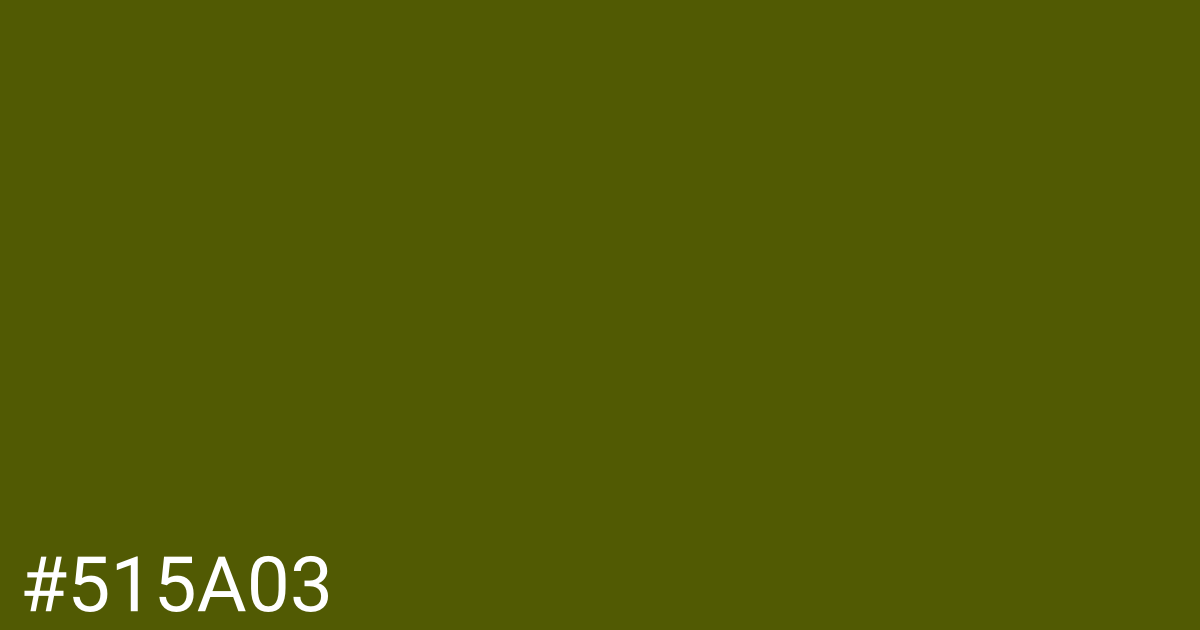 Hex color #515a03 graphic