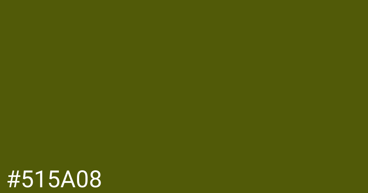 Hex color #515a08 graphic