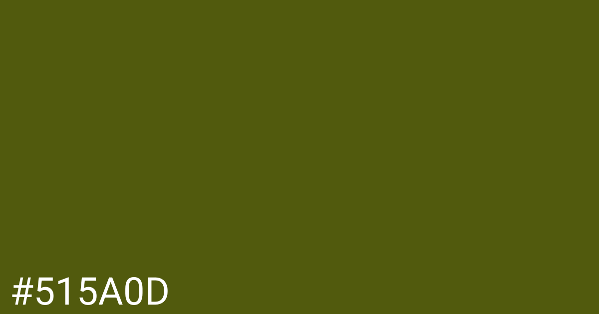 Hex color #515a0d graphic