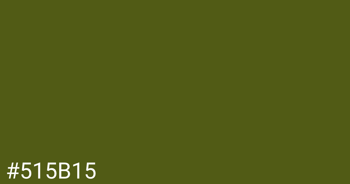 Hex color #515b15 graphic