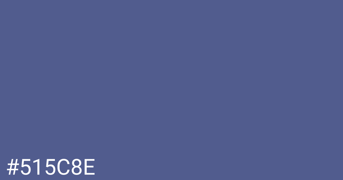 Hex color #515c8e graphic
