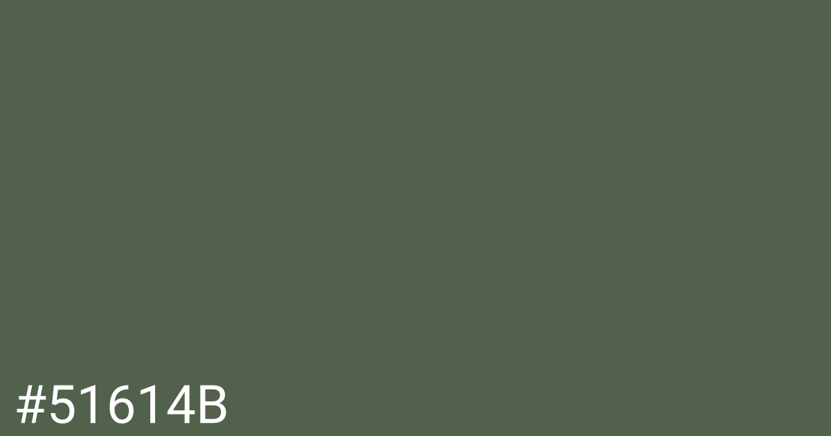 Hex color #51614b graphic