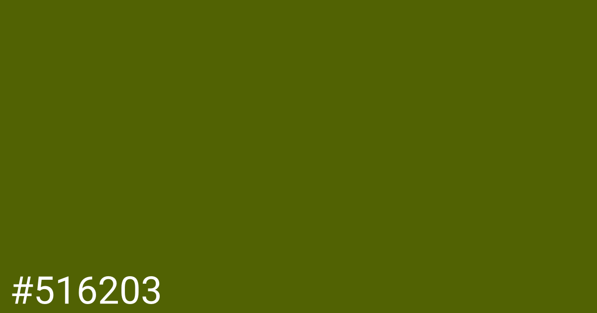 Hex color #516203 graphic