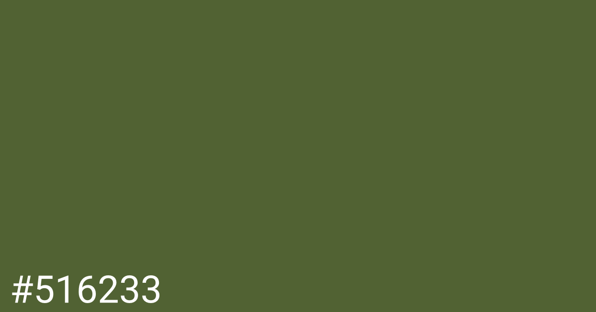 Hex color #516233 graphic