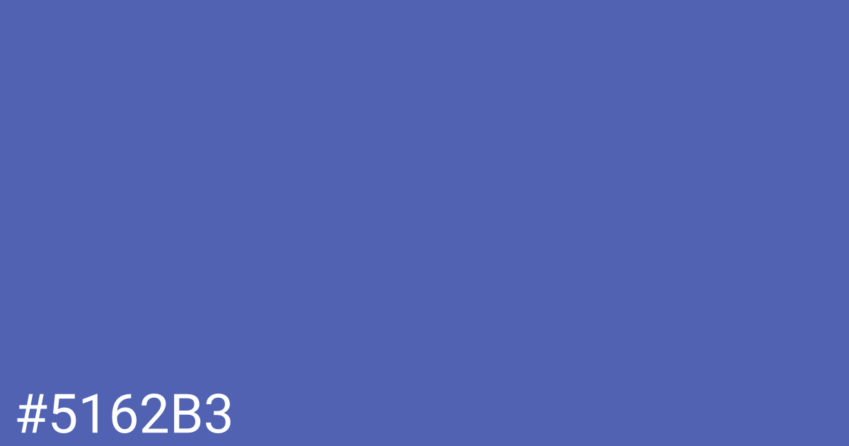 Hex color #5162b3 graphic