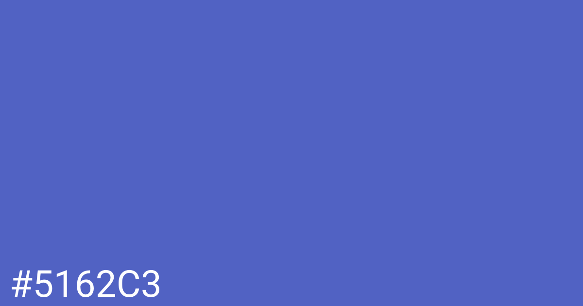 Hex color #5162c3 graphic