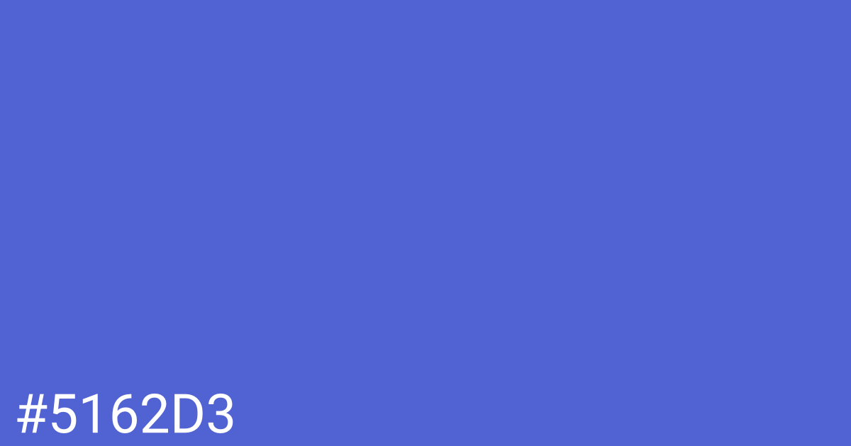 Hex color #5162d3 graphic