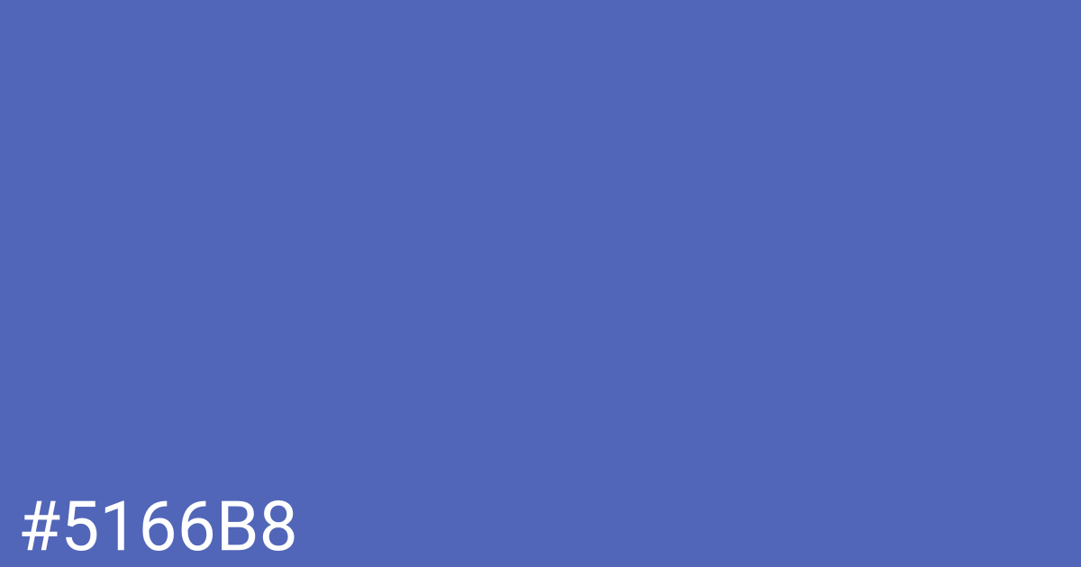 Hex color #5166b8 graphic