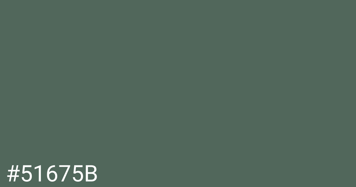 Hex color #51675b graphic