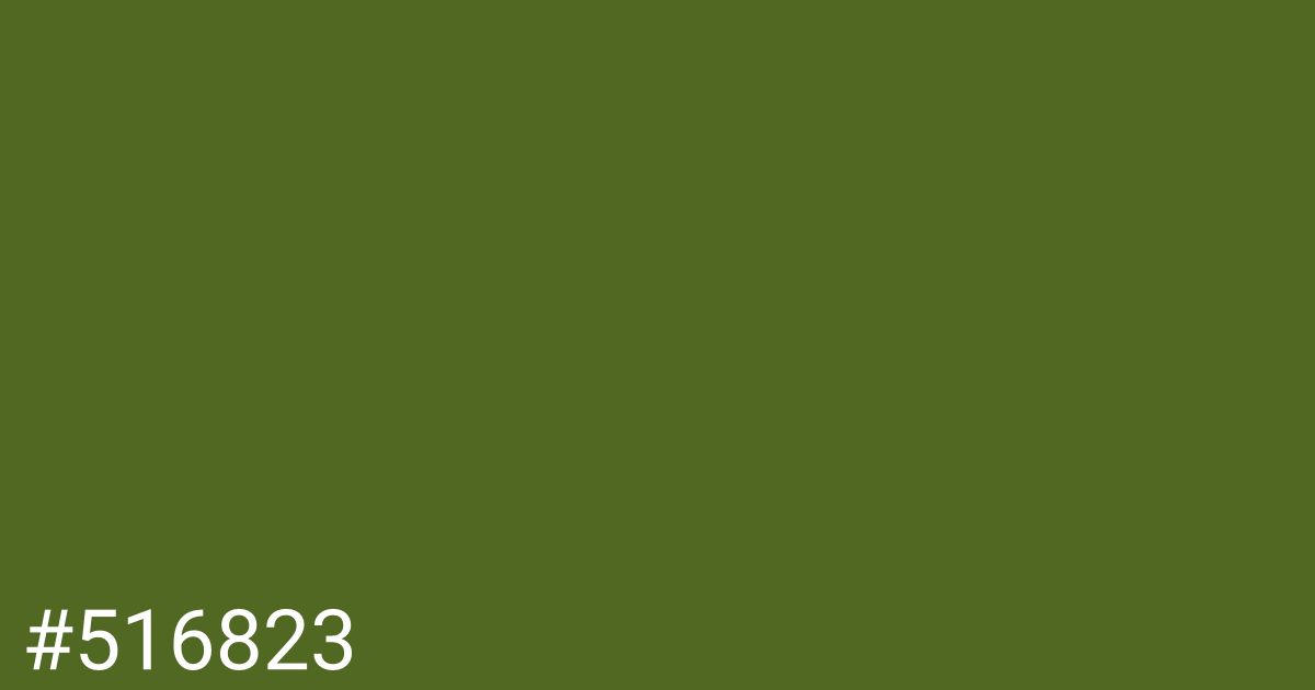 Hex color #516823 graphic